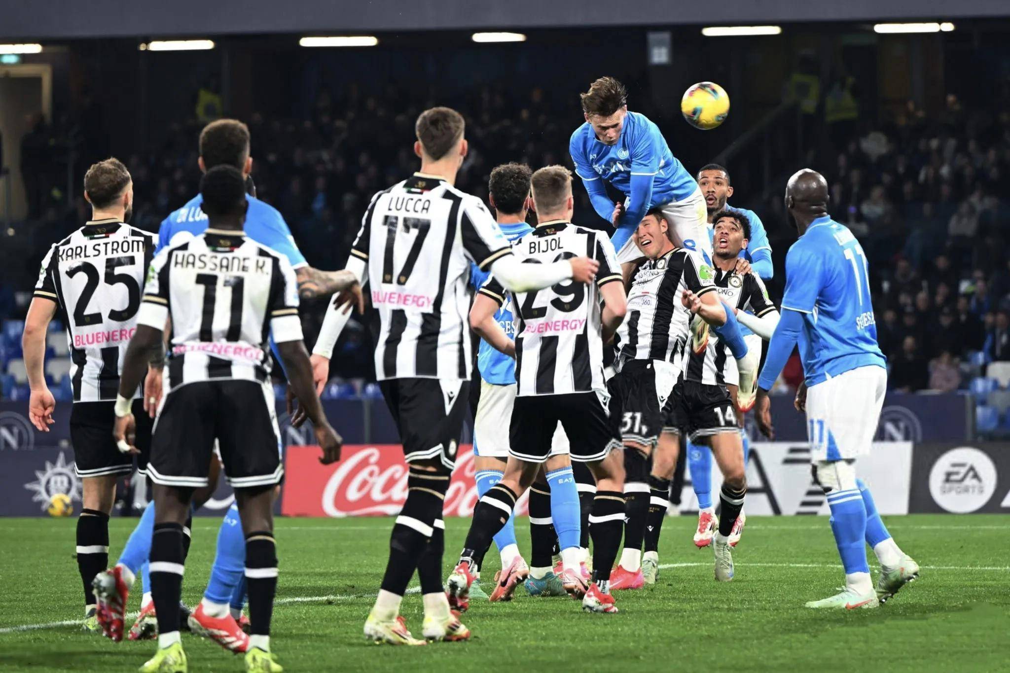 那不勒斯逆袭击败乌迪内斯，意甲榜首位置继续稳固的简单介绍